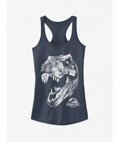 Tyrannosaurus Rex Girls Tank Top - Blue Durable Design