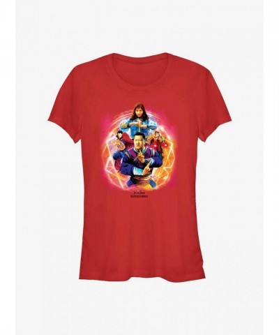 Marvel Strong Girls Doctor Strange T-Shirt in Red - Junior Sizes