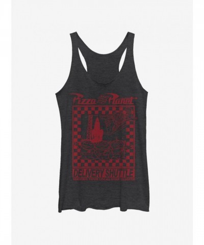 Disney Toy Story Pizza Planet Girls Tank Top - Black