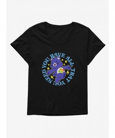 Care Bears Harmony Bear Empowering Message Plus Size Tee for Girls