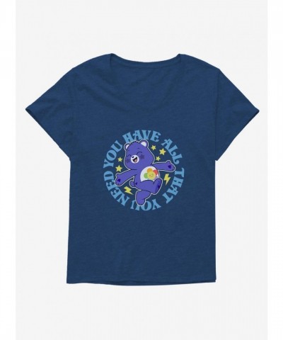 Care Bears Harmony Bear Empowering Message Plus Size Tee for Girls