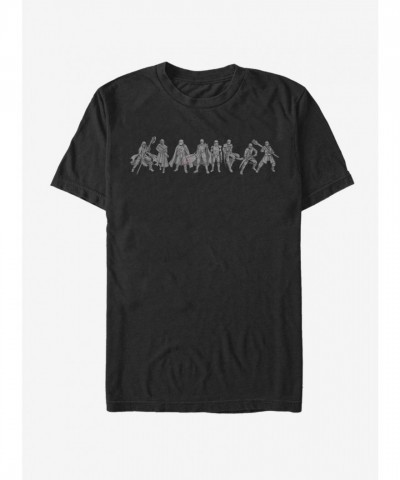 Star Wars T-Shirt - The Rise of Skywalker New Order - Men's Black Lightweight Cotton