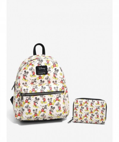 Loungefly Mickey Mouse Sketch Poses Mini Backpack for Disney Fans