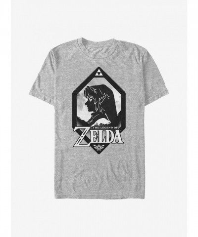 Nintendo Legend of Zelda Silhouette Shield Men's T-Shirt