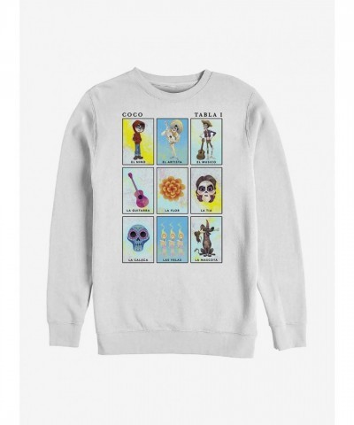 Disney Pixar Coco Inspired Crew Sweatshirt - White Men's