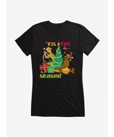 Scooby-Doo Holiday Season Tee for Girls - Comfortable Cotton Scooby and Shaggy Design