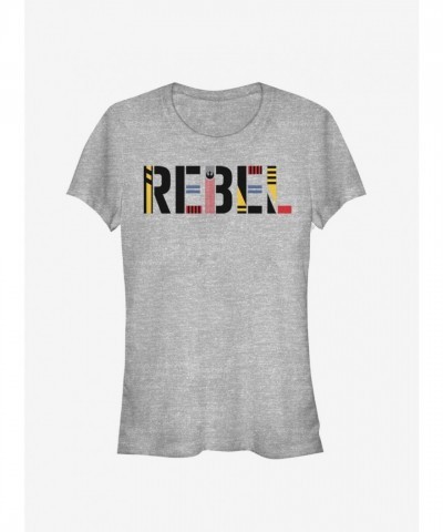 Star Wars The Rise of Skywalker Junior Rebel T-Shirt - Grey