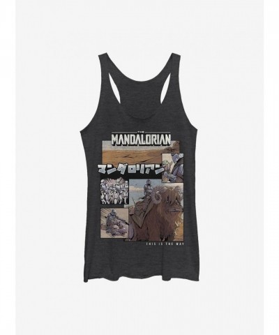 Star Wars The Mandalorian Mando Graphic Tee for Girls - Black