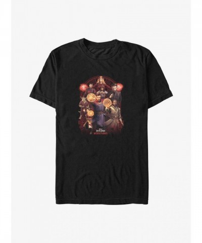 Marvel Big & Tall T-Shirt - Doctor Strange Multiverse Group Shot - BLACK