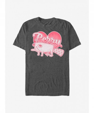 Disney Phineas And Ferb Platypus Grey Unisex T-Shirt