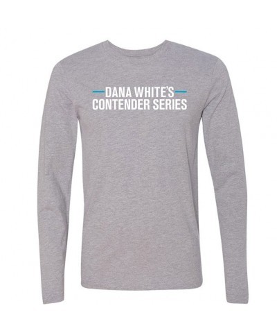 Men's Comfortable DWCS Logo Long Sleeve T-Shirt - Heather Grey