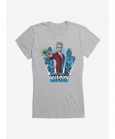 Doctor Who 12th Doctor Cartoon Design Lightweight Cotton T-Shirt for Girls