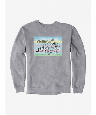 SpongeBob SquarePants Chillin Striped Men's Sweatshirt