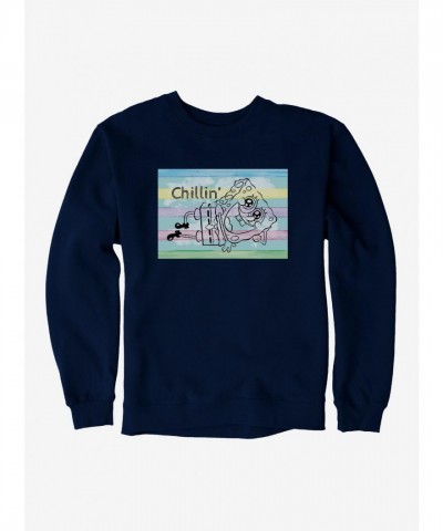 SpongeBob SquarePants Chillin Striped Men's Sweatshirt