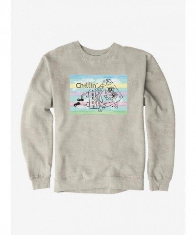 SpongeBob SquarePants Chillin Striped Men's Sweatshirt