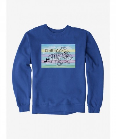 SpongeBob SquarePants Chillin Striped Men's Sweatshirt